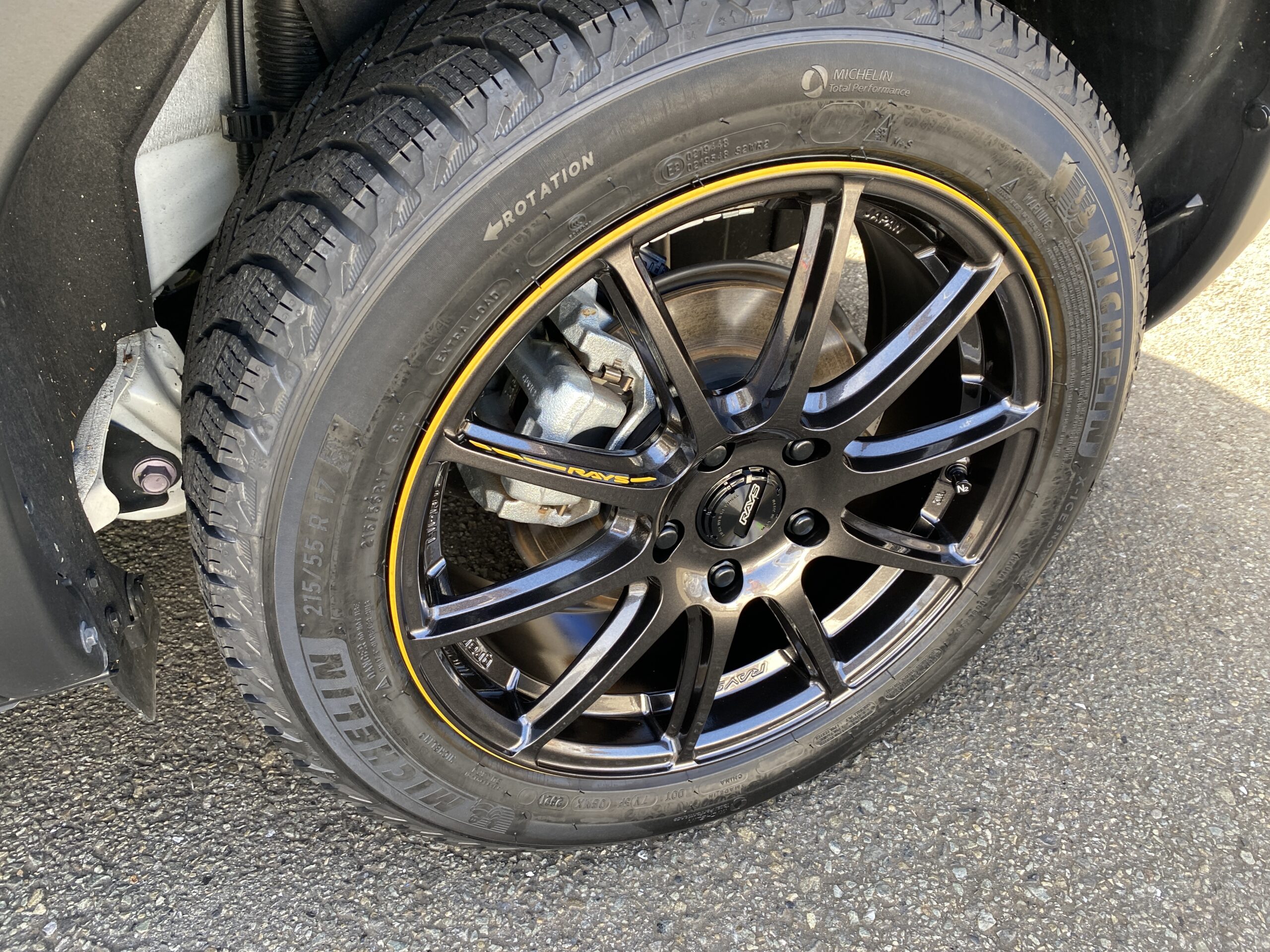 ミシュラン 225/55R17 サマータイヤホイールセット スカイライン etc (MICHELIN PRIMACY4 u0026 CROSSSPEED  CR7 5穴 114.3) - タイヤ・ホイールセット